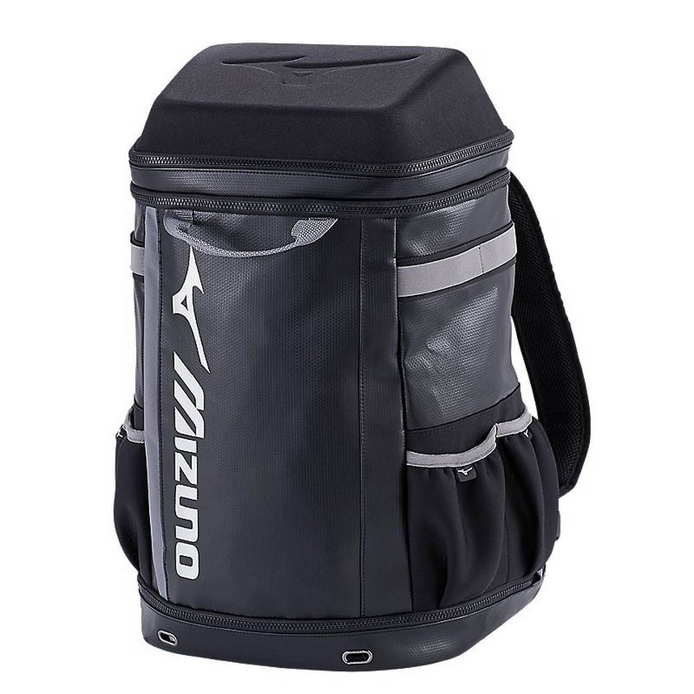 Womens Mizuno Pro Batpack G2 Baseball Bag Black/Grey Philippines (IPCNDW619)